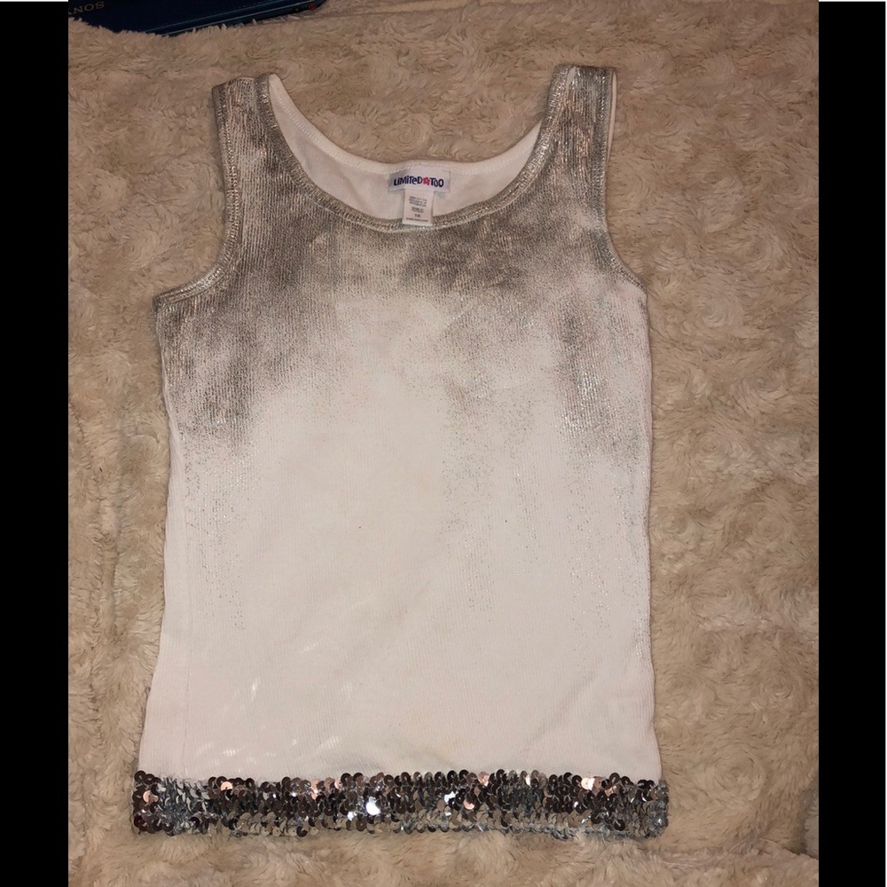 Limited Too White with Silver Design.